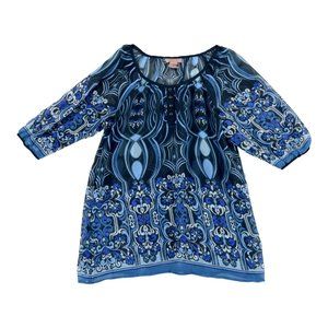 MISTY & MAX Top Blue Size Medium LIGHTWEIGHT 100% Polyester‎
